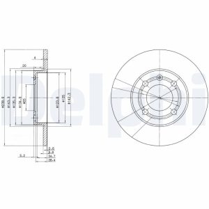 Disc frana DELPHI BG2911 – VW | AutoRival