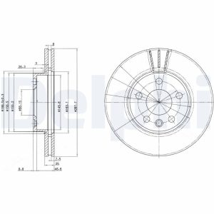 Disc frana DELPHI BG3025 – VW | AutoRival