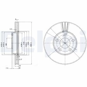 Disc frana DELPHI BG3199 – VW | AutoRival