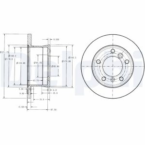 Disc frana DELPHI BG3237 – VW | AutoRival