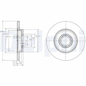 Disc frana DELPHI BG3416 – VW | AutoRival