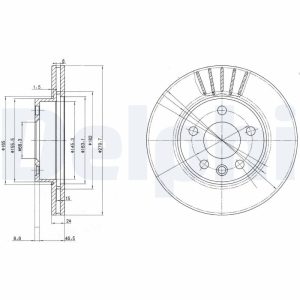 Disc frana DELPHI BG3417 – VW | AutoRival