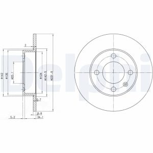 Disc frana DELPHI BG3505 – VW | AutoRival