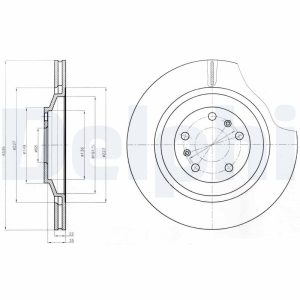 Disc frana DELPHI BG4292C – VW | AutoRival