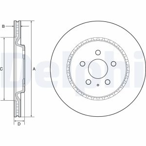Disc frana DELPHI BG4643C – VW | AutoRival