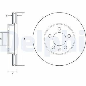 Disc frana DELPHI BG4963C – VW | AutoRival