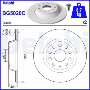 Disc frana DELPHI BG5020C – VW | AutoRival