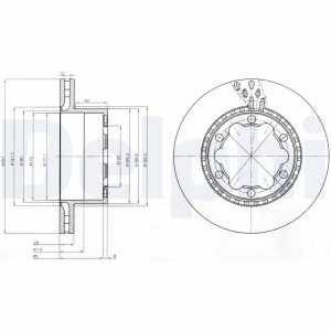 Disc frana DELPHI BG9015 – VW | AutoRival