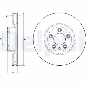 Disc frana DELPHI BG9168C – VW | AutoRival