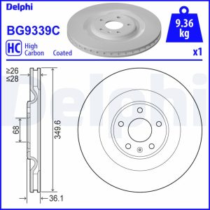 Disc frana DELPHI BG9339C – VW | AutoRival
