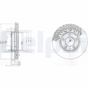 Disc frana DELPHI BG9773 – VW | AutoRival