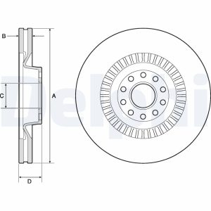 Disc frana DELPHI BG9957 – VW | AutoRival
