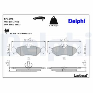Set placute frana DELPHI LP1595 – VW | AutoRival