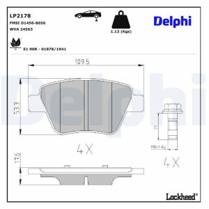 Set placute frana DELPHI LP2178 – VW | AutoRival