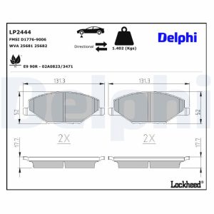 Set placute frana DELPHI LP2444 – VW | AutoRival