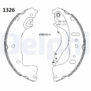 Set saboti frana DELPHI LS2197 – VW | AutoRival