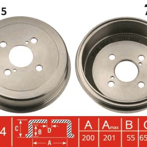 Tambur frana TRW DB4115 – VW | AutoRival