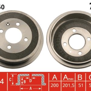 Tambur frana TRW DB4260 – VW | AutoRival