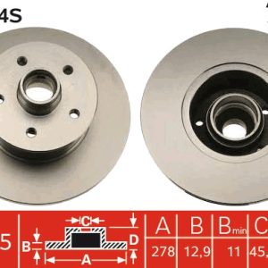 Disc frana TRW DF1524S – VW | AutoRival