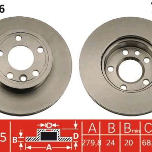 Disc frana TRW DF1596 – VW | AutoRival