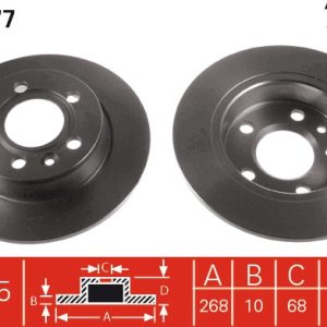 Disc frana TRW DF2777 – VW | AutoRival