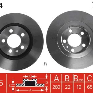 Disc frana TRW DF2804 – VW | AutoRival