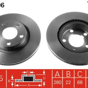 Disc frana TRW DF2806 – VW | AutoRival