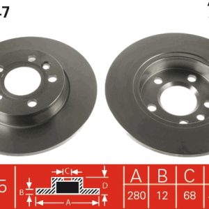 Disc frana TRW DF4047 – VW | AutoRival
