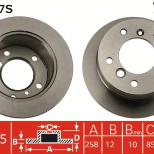 Disc frana TRW DF4087S – VW | AutoRival