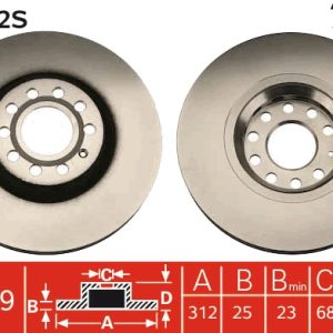 Disc frana TRW DF4262S – VW | AutoRival
