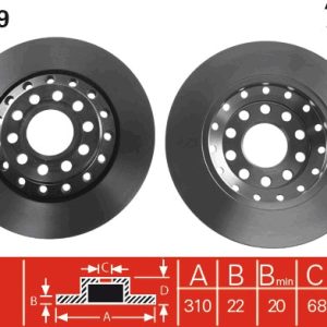Disc frana TRW DF4269 – VW | AutoRival