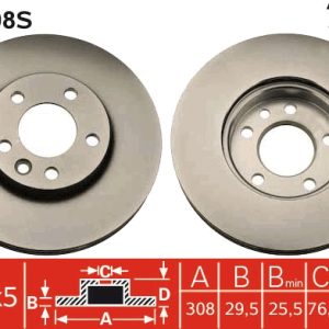 Disc frana TRW DF4308S – VW | AutoRival