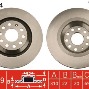 Disc frana TRW DF4754 – VW | AutoRival