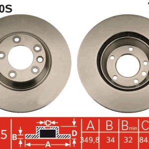 Disc frana TRW DF4760S – VW | AutoRival