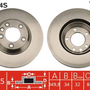 Disc frana TRW DF4764S – VW | AutoRival
