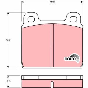 Set placute frana TRW GDB100 – VW | AutoRival