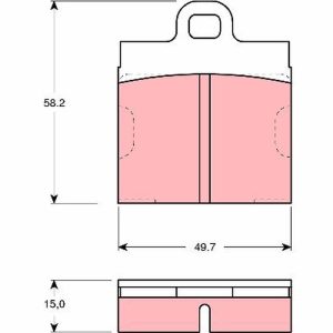 Set placute frana TRW GDB103 – VW | AutoRival