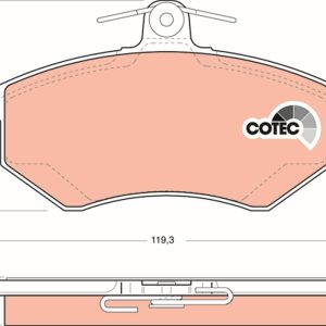 Set placute frana TRW GDB1048 – VW | AutoRival