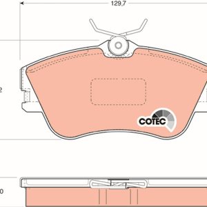 Set placute frana TRW GDB1092 – VW | AutoRival