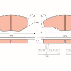 Set placute frana TRW GDB1219 – VW | AutoRival