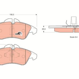 Set placute frana TRW GDB1220 – VW | AutoRival
