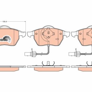Set placute frana TRW GDB1307 – VW | AutoRival