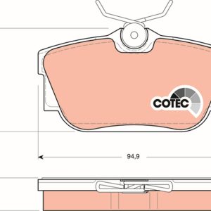 Set placute frana TRW GDB1325 – VW | AutoRival
