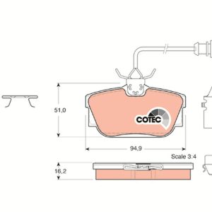 Set placute frana TRW GDB1326 – VW | AutoRival