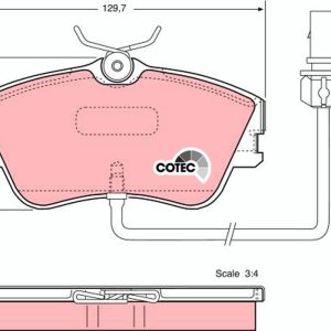 Set placute frana TRW GDB1367 – VW | AutoRival