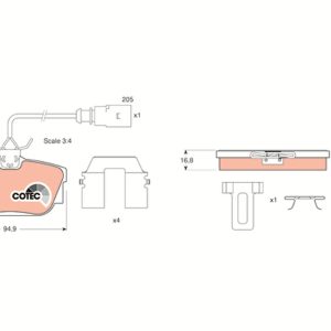 Set placute frana TRW GDB1369 – VW | AutoRival