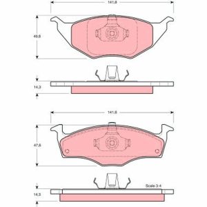 Set placute frana TRW GDB1375 – VW | AutoRival