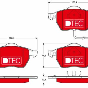 Set placute frana TRW GDB1403DTE – VW | AutoRival
