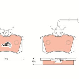 Set placute frana TRW GDB1415 – VW | AutoRival
