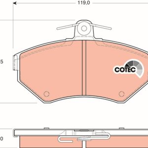 Set placute frana TRW GDB1437 – VW | AutoRival